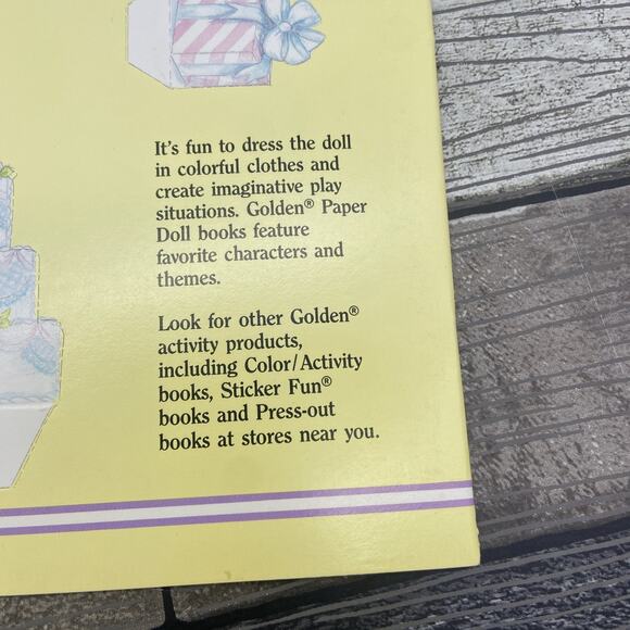 Bride & Groom Paper Dolls 1988 Golden Virginia Lucia Uncut Vintage #1501 {9} - Picture 8 of 10